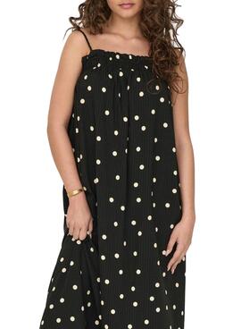 Robe Only Mia Dots Noire pour Femme