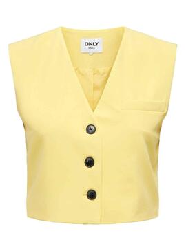 Gilet Only Abba Jaune pour Femme