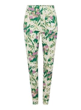 Pantalon Naf Naf Printed Vert pour Femme