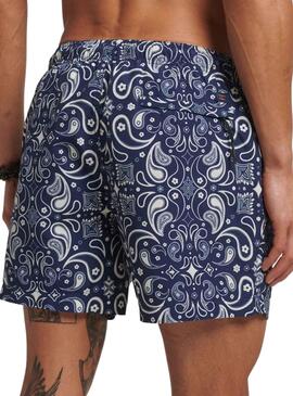 Slip de bain Supedry Studio Bleu Marine pour Homme