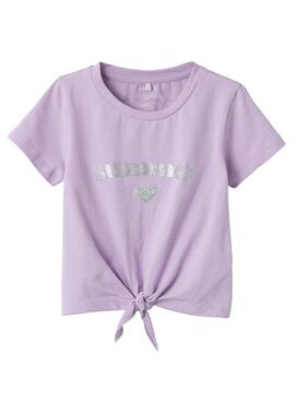 T-Shirt Name It Joma Morado pour Fille