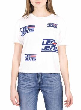 T-Shirt Lee Graphic Blanc Femme