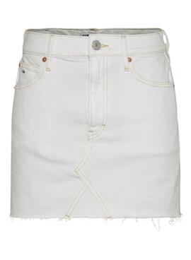 Jupe Tommy Hilfiger Izzie Mini Blanc pour Femme