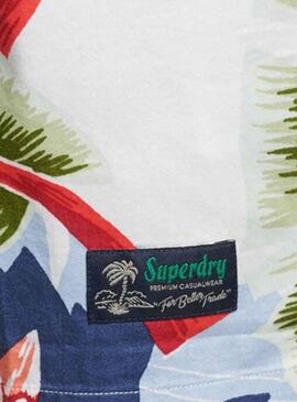 Chemise Superdry Hawaïen Blanc pour Homme