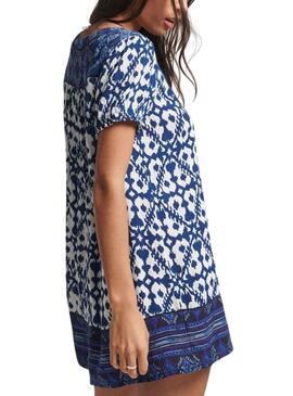 Robe Superdry Notch Bleu pour Femme