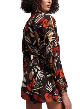 Robe Superdry Beach Noire pour Femme