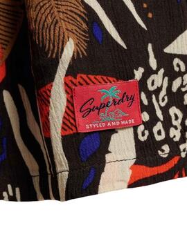 Robe Superdry Beach Noire pour Femme