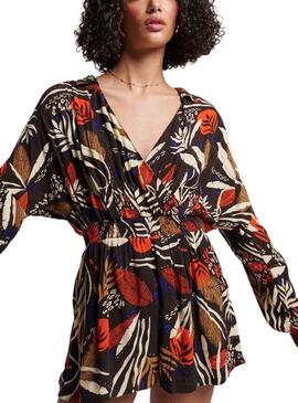 Robe Superdry Beach Noire pour Femme