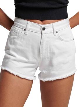 Shorts Superdry Studios High Blanc pour Femme