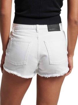 Shorts Superdry Studios High Blanc pour Femme