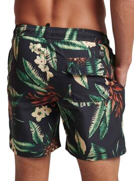 Slip de bain Supedry Vintage Noire pour Homme