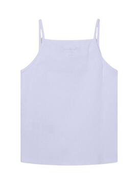 Top Pepe Jeans Anastasia Blanc pour Fille