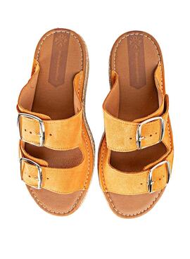 Sandales Popa Morell Serraje Orange pour Femme