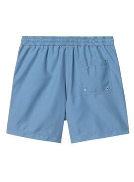 Slip de bain Carhartt Chase Trunks Bleu pour Homme