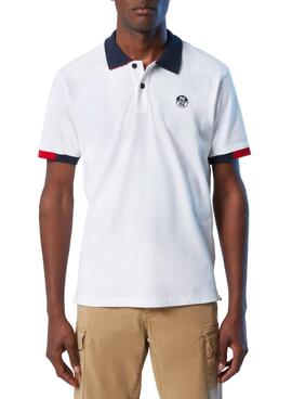 Polo North Sails Half Blanc pour Homme