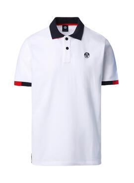 Polo North Sails Half Blanc pour Homme