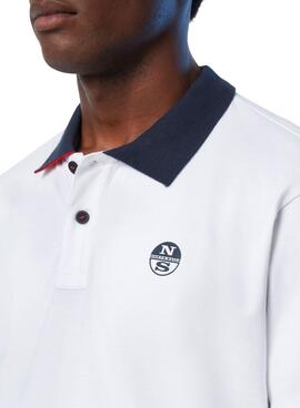 Polo North Sails Half Blanc pour Homme