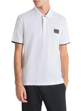 Polo Antony Morato Dicot Blanc pour Homme