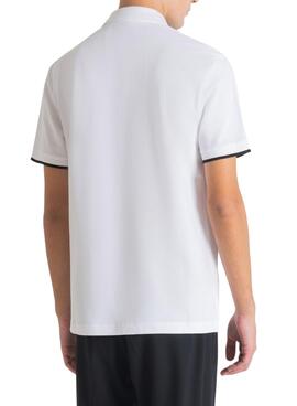 Polo Antony Morato Dicot Blanc pour Homme