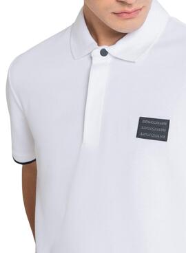 Polo Antony Morato Dicot Blanc pour Homme
