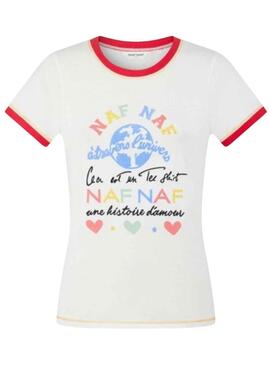 T-Shirt Naf Naf Printed Multicolor pour Femme