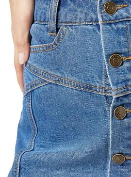 Jupe Naf Naf Gagathe Bleu pour Femme