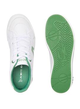Baskets Lacoste L004 123 Blanc pour Garçon Fille