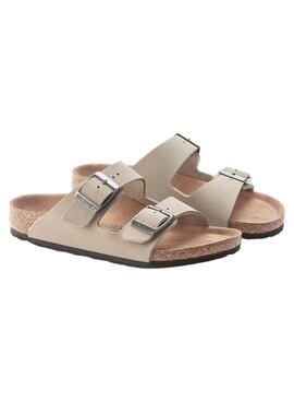 Sandales Birkenstock Arizona Beige Fille et Garçon