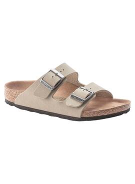 Sandales Birkenstock Arizona Beige Fille et Garçon