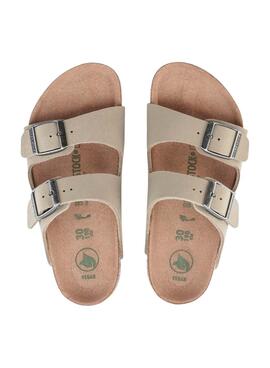 Sandales Birkenstock Arizona Beige Fille et Garçon