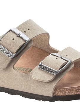 Sandales Birkenstock Arizona Beige Fille et Garçon