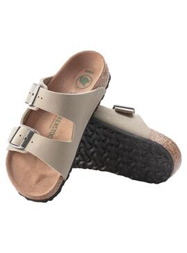 Sandales Birkenstock Arizona Beige Fille et Garçon