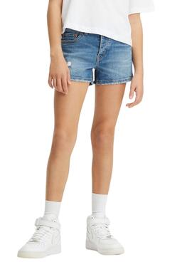 Shorts Levis 501 Bleu pour Fille