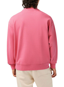 Sweat Lacoste Club Rose pour Homme