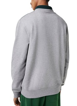 Sweat Lacoste Dégradé Gris pour Homme
