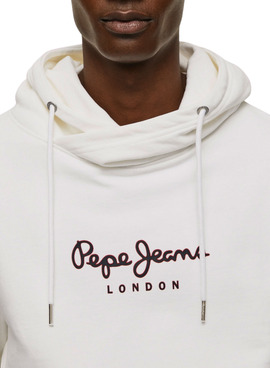 Sweat Pepe Jeans Edward Blanc pour Homme