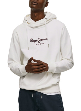 Sweat Pepe Jeans Edward Blanc pour Homme