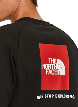 Sweat The North Face Rouge Box Noire pour Homme