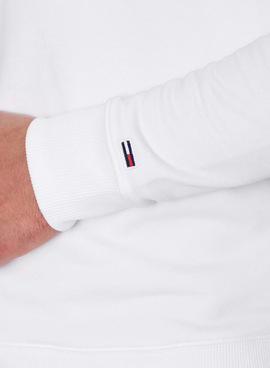 Sweat Tommy Jeans Crew Blanc pour Homme