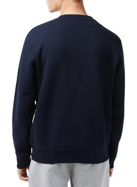 Sweat Lacoste Streetwear Bleu Marine pour Homme