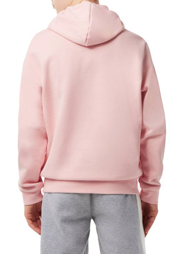 Sweat Lacoste Avec Capuche Rosa pour Homme
