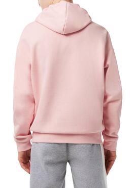 Sweat Lacoste Avec Capuche Rosa pour Homme