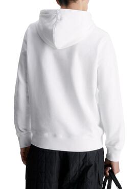 Sweat Calvin Klein Seasonal Blanc pour Homme