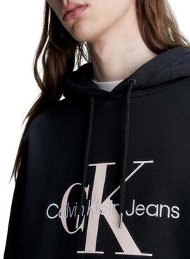 Sweat Calvin Klein Seasonal Noire pour Homme