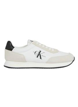 Baskets Calvin Klein Retro Runner Blanc Homme