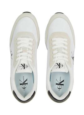 Baskets Calvin Klein Retro Runner Blanc Homme
