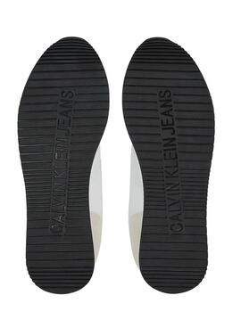 Baskets Calvin Klein Retro Runner Blanc Homme