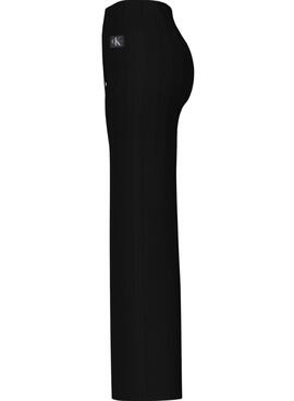 Pantalon Calvin Klein Badge Noire pour Femme