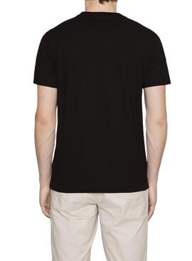 T-Shirt Calvin Klein Stacked Noire pour Homme