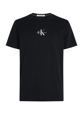 T-Shirt Calvin Klein Monologo Noire pour Homme